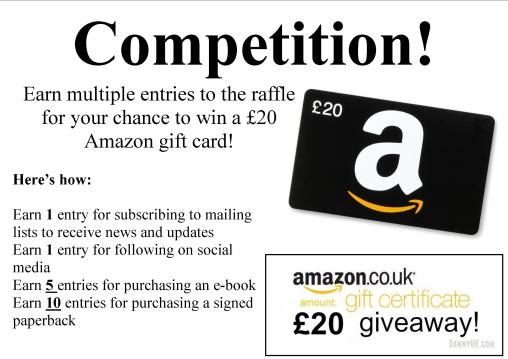 Amazon gift voucher competition poster