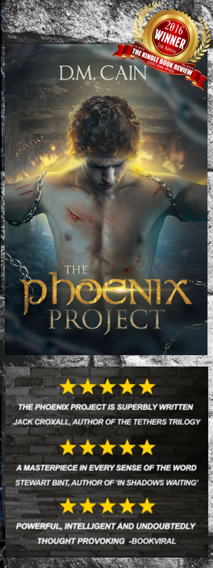 The Phoenix Project by D.M. Cain psychological dystopian thriller