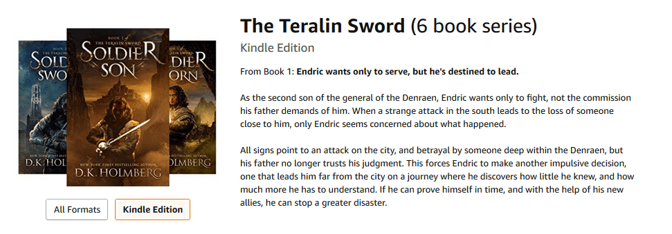 The Teralin Sword by D.K. Holmberg