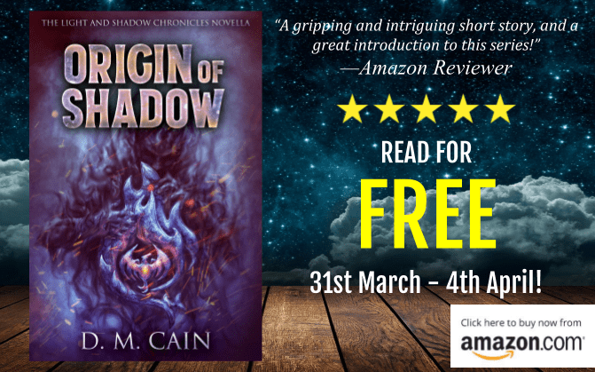 Fantasy novella Origin of Shadow free promotion