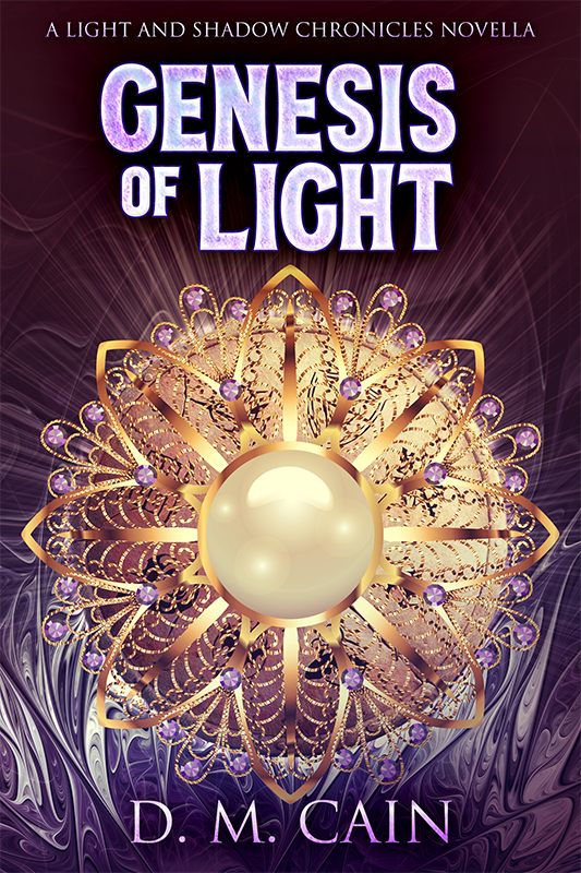 Genesis of Light -  a shield surrounded by gold and jewelry